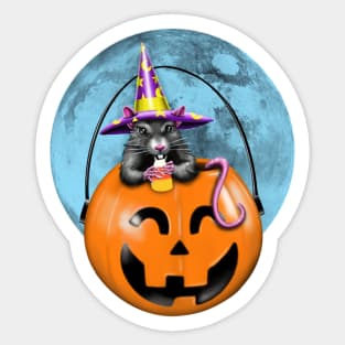 Halloween rat Sticker